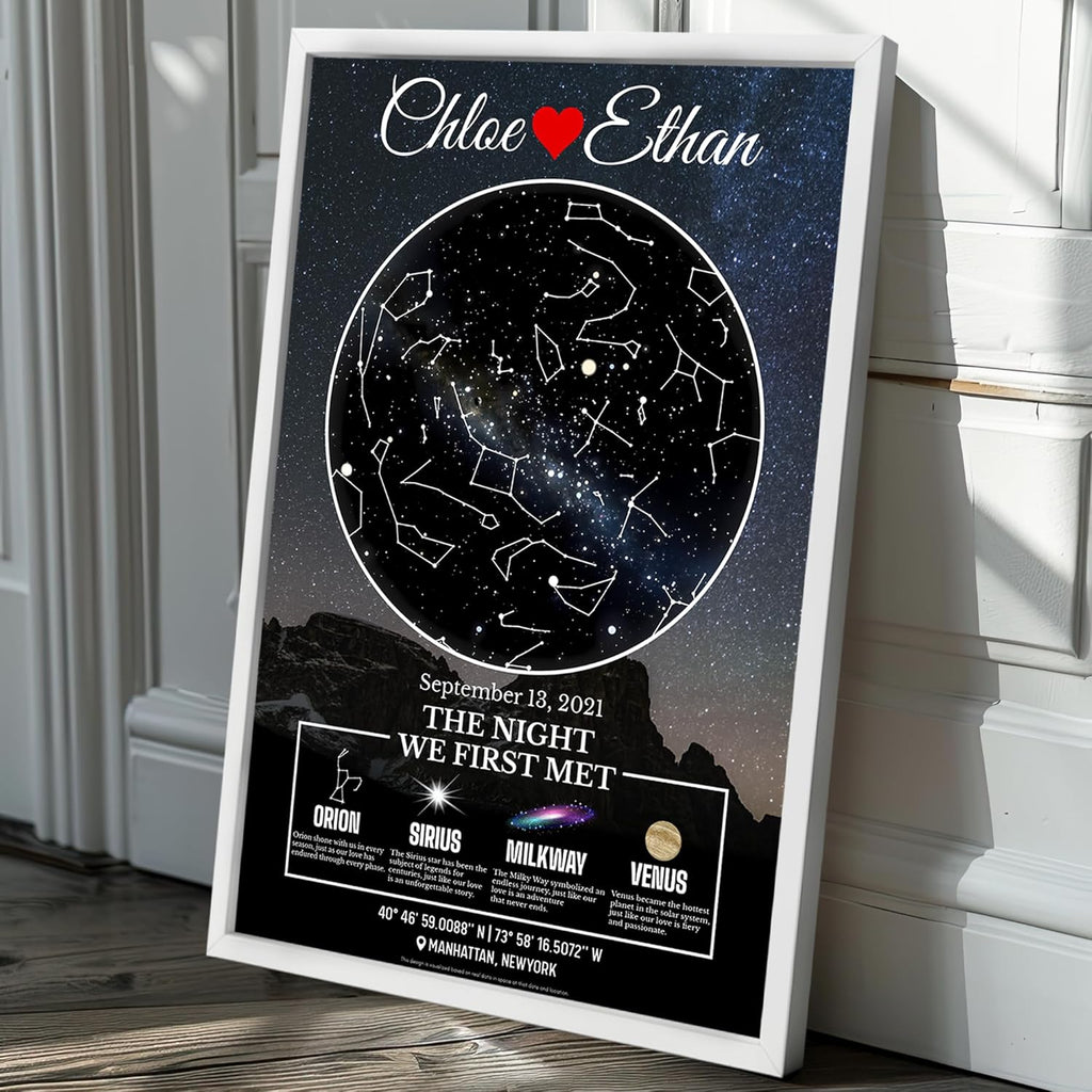 The Sky Where Our Love Was Written - Personalized Star Map(Glass)