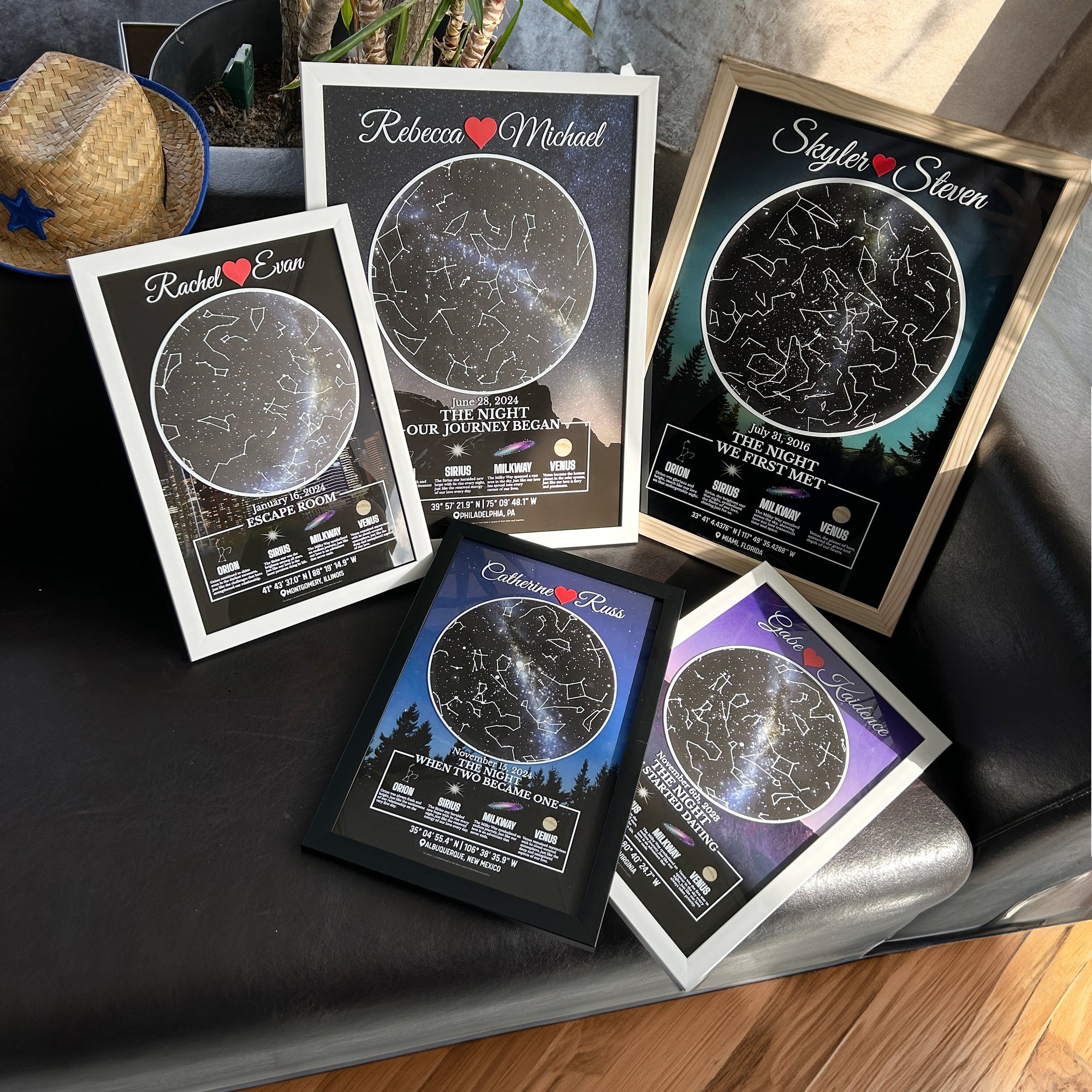 The Sky Where Our Love Was Written - Personalized Star Map(Glass)